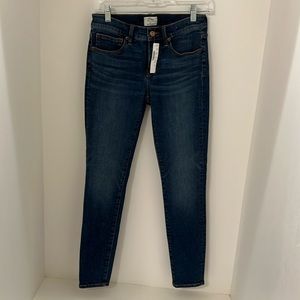 NWT J. Crew 8” Toothpick Jean in Vista Wash Sz 26